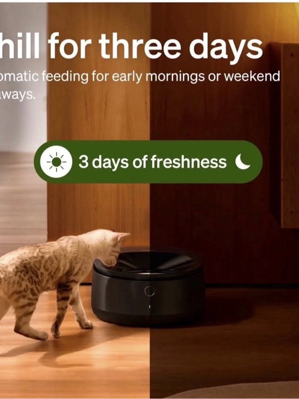PETLIBRO POLAR Automatic Wet Food Feeder, Wi-Fi Smart App Control, 3-Bowl, White